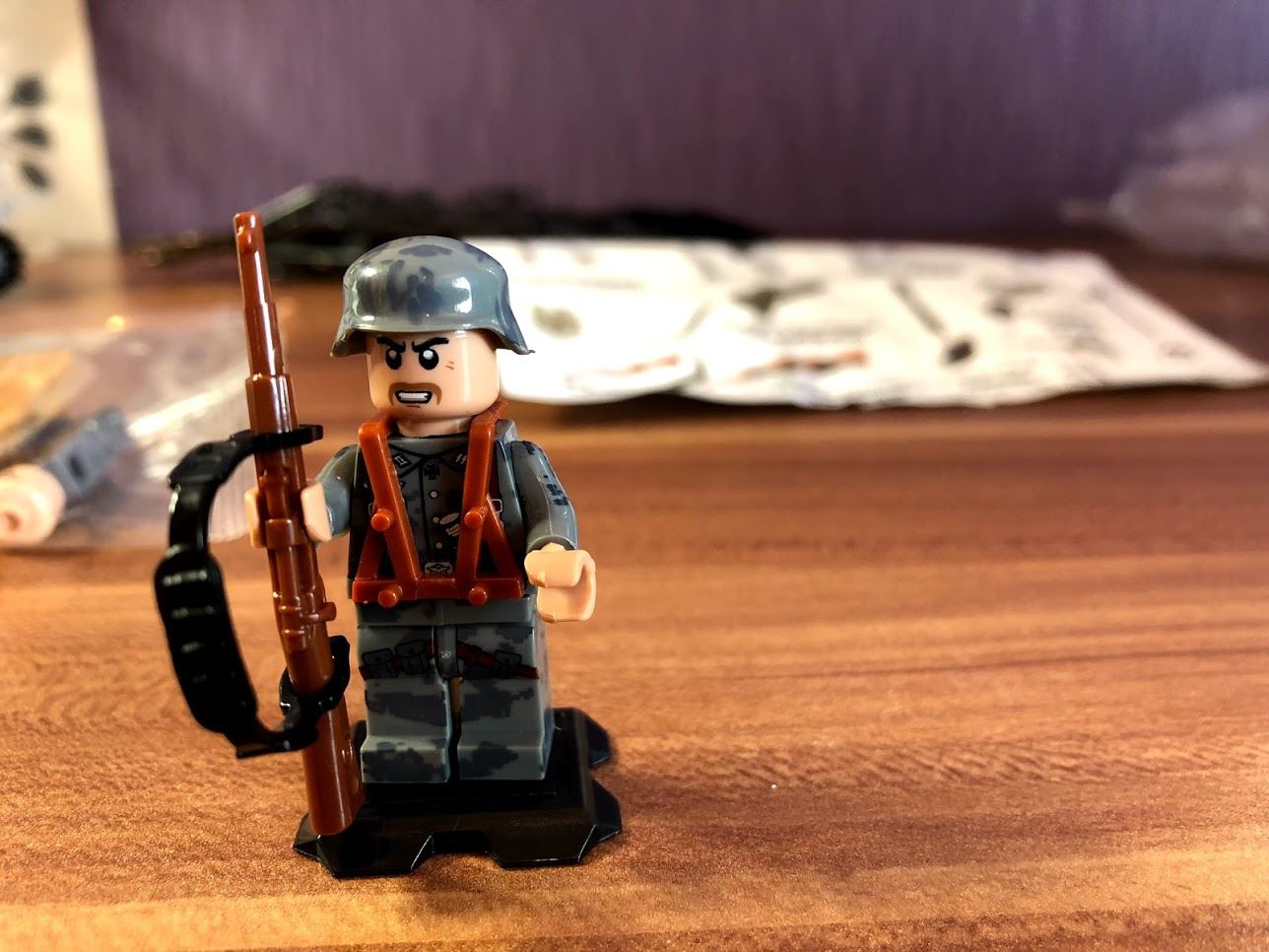 Zweiter Weltkrieg MilitärSoldaten Waffe Mini Armee Kriegstechnik Lego kompatibel 